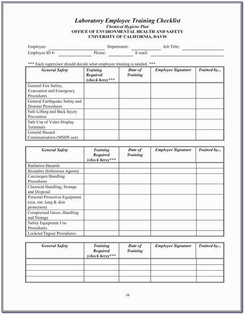 Printable Lockout Tagout Template