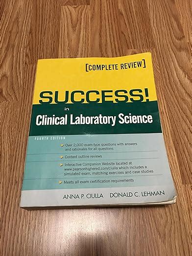 Success In Clinical Laboratory Science 9780135126486 Medicine