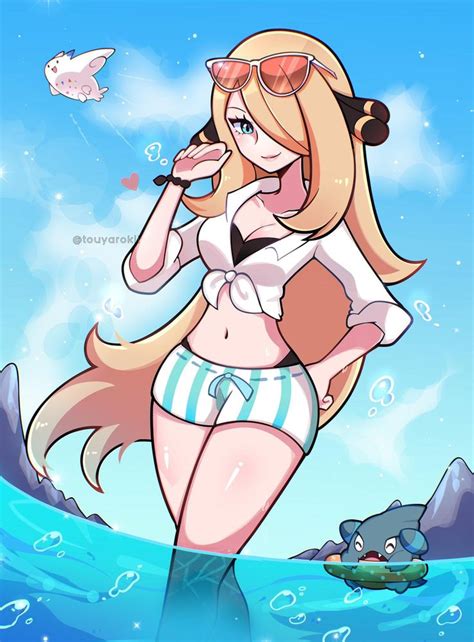 Summer Cynthia Cynthia Pokemon Cynthia Pokemon Pictures Pokemon Waifu