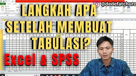 Langkah Setelah Membuat Tabulasi Data Kuesioner Di Excel Analisis Di