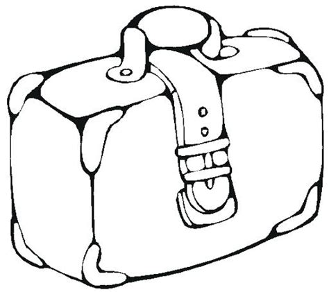 Suitcase Coloring Page At Free Printable Colorings