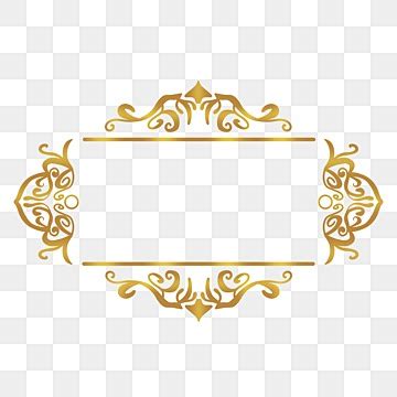 Gold Frame Luxury Vector Art Png Luxury Gold Title Frame Gold Border