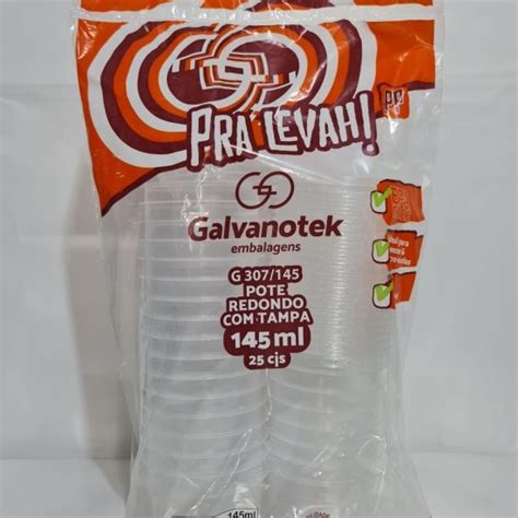 Pote Galvanotek Redondo G307 145ml Eficaz Distribuidora