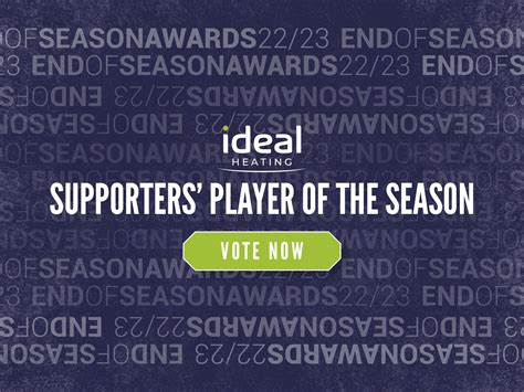 Vote now for your Ideal Heating 2022/23 Supporters’ Player of the