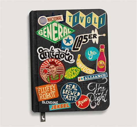 Sticker Typography On Behance