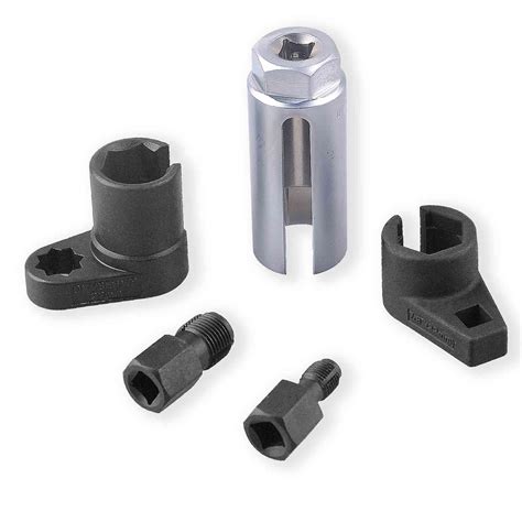 5 pc 22mm Lambda Oxygen Sensor Socket Remove Set Kit Thread Chasers ...