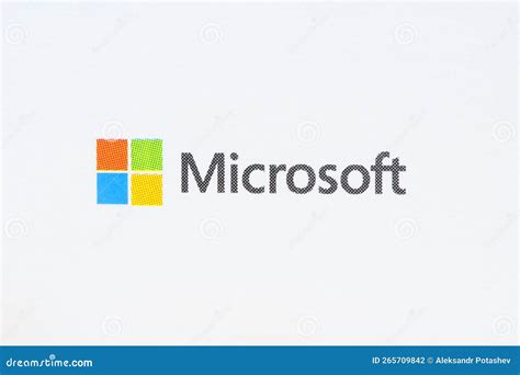 microsoft logo   white background editorial image cartoondealer