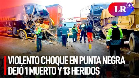 Un Muerto Y Heridos Dej Choque De Bus Interprovincial Contra