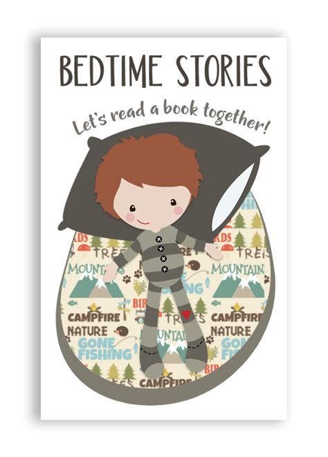 Free Printable Bedtime Stories Magnetic Kids Bookmarks Boys – CuteCrafting Good Bedtime Stories ...