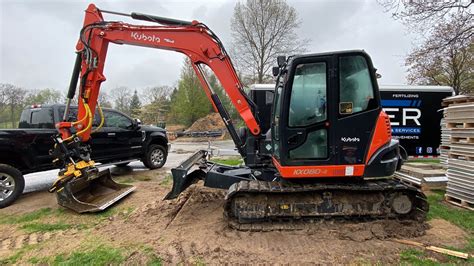 295HR REVIEW 2021 Kubota KX080 4 W Engcon Tilt Rotator YouTube