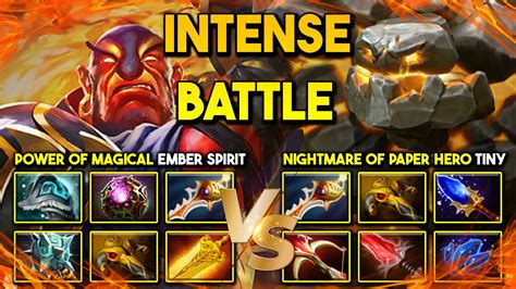 Truly Intense Battle Power Of Magical Build Ember Spirit Vs