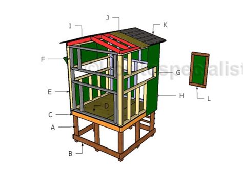 6x6 Elevated Deer Blind Plans - Etsy | Deer blind plans, Deer blind ...