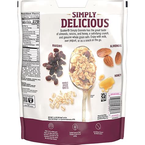 Quaker Oats Granola Cereal Nutrition Facts Besto Blog