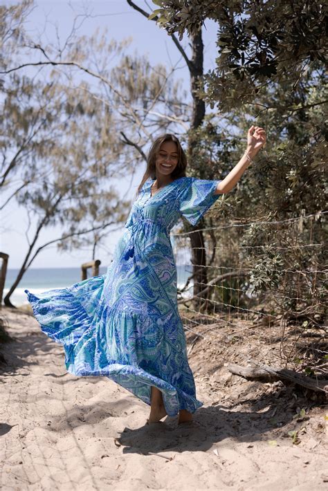 DRESS HS380P143 MARA MAXI CASCADE Naked Gypsy