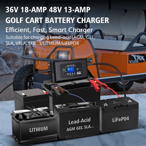 36v 18a 48v 13a Lead Lithium Lifepo4 Battery Charger For Golf Cart Ezgo Txt Rxv Ebay