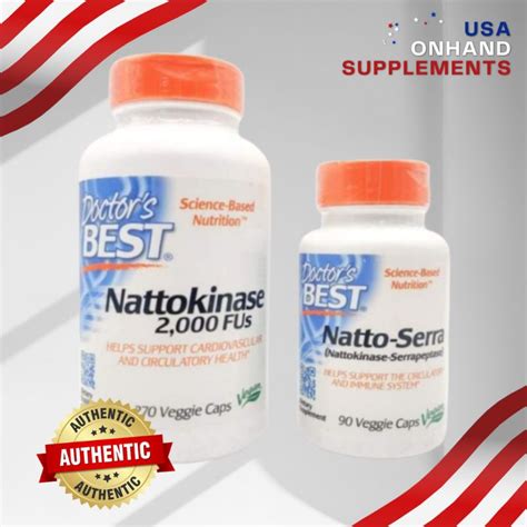 Usa Onhand Doctors Best Nattokinase Fus Natto Serra