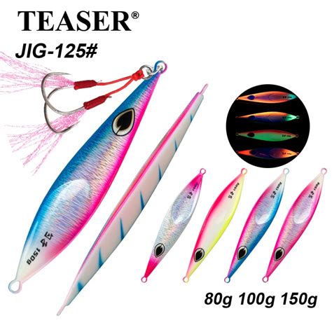 Teaserj Slow Jigging Lure G G G Lead Metal Jigs Boat