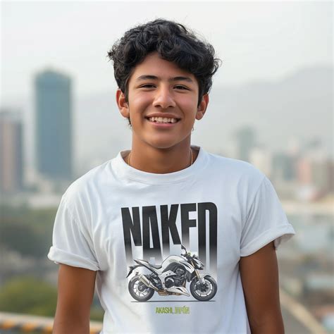 Naked Motorcycle In Lateral Perspective Over Text And Infinite Background Design T Shirt Design