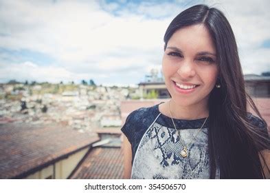 Classy Attractive Brunette Wearing Black White Stock Photo 354506570 Shutterstock
