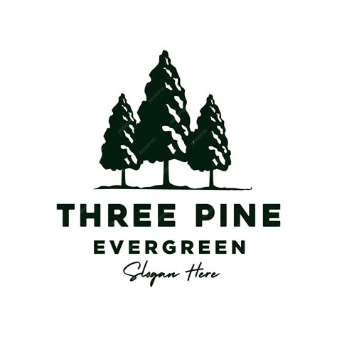 Premium Vector | Vintage Pine Hemlock Logo Design