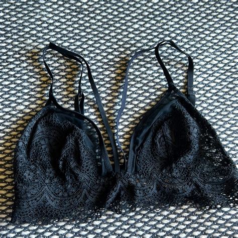 Black Lace Victorias Secret Bralette Gem