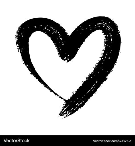 Doodle heart Royalty Free Vector Image - VectorStock