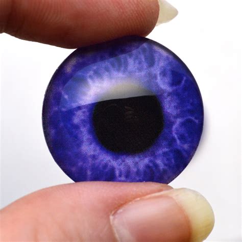 Jewel Tone Dark Blue Human Inspired Glass Eyes Handmade Glass Eyes