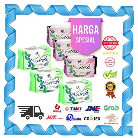 Jual PAKET HEMAT 3 Pembalut Herbal Natesh Night Extra Long Malam KK