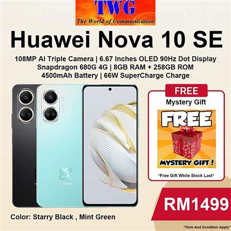 Huawei Nova 10 Se 8gb 256gb