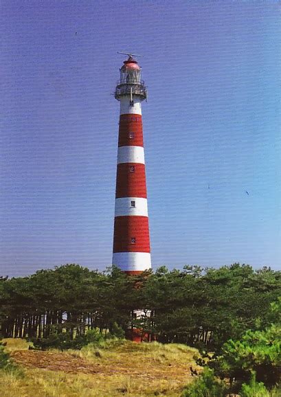 Lighthouses on Post Cards: Ameland Lighthouse, Netherlands.