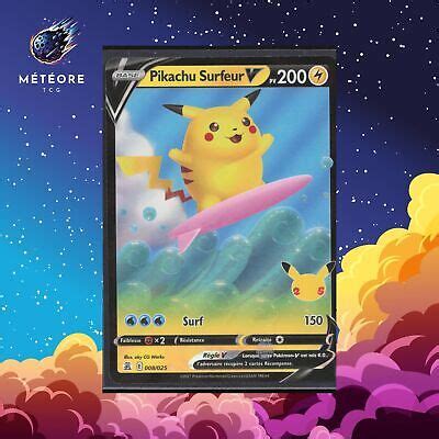 Carte Pokemon Pikachu Surfeur Ebay