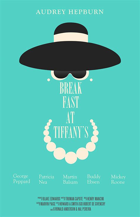 Breakfast At Tiffany's Movie Poster on Behance