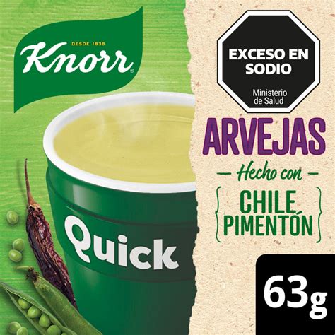 Sopa Quick Arvejas Knorr 5 Un Disco