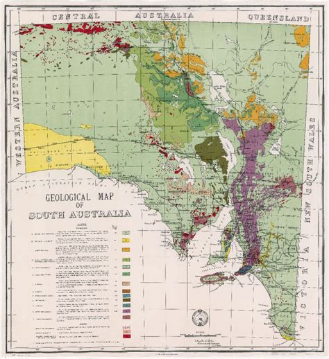 Geological Map Of South Australia