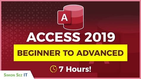 Microsoft Access Tutorial 7 Hours Of Beginner To Advanced Training