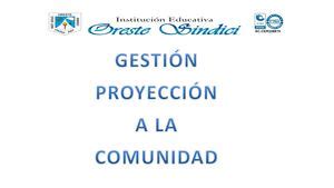 Calam O Gesti N De Proyecci N A La Comunidad