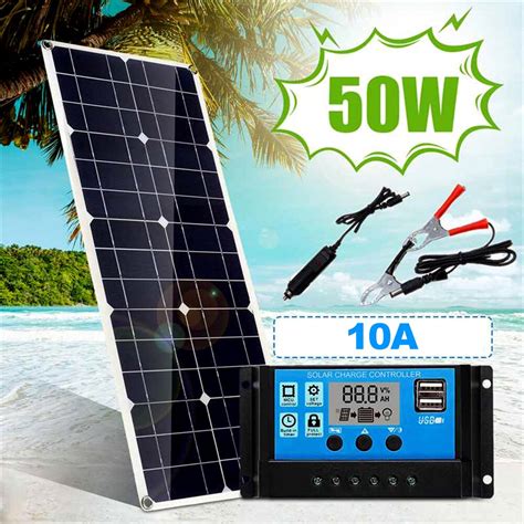 W V V Solar Tafel Dual Usb Ausgang Monokri Grandado