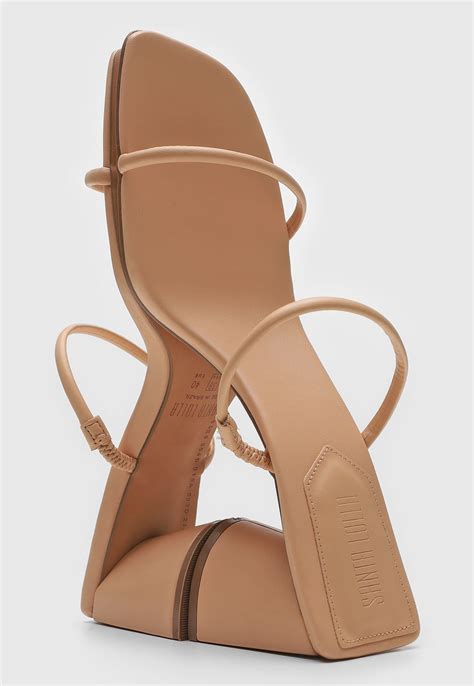 Tamanco Santa Lolla Tiras Nude Compre Agora Dafiti Brasil