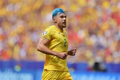 Euro 2024 Fans Want Romanian Star Booked For His Garish Blue Barnet