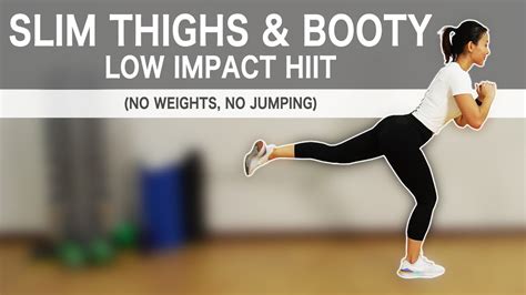 Slim Thighs Booty Low Impact Hiit No Weight No Jumping Joanna