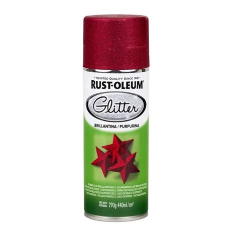 Spray Aerosol Glitter Brillantina Rojo Rust Oleum Sodimac Falabella