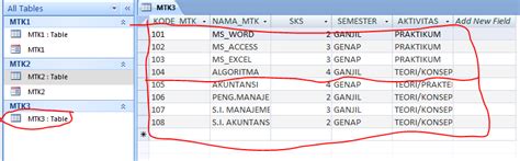 Tugas Basis Data Dengan Microsoft Access Beserta Pembahasannya