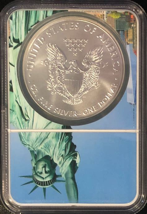 2020 American Silver Eagle 1 One Dollar Coin Statue Of Liberty Label