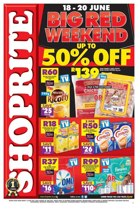 Shoprite Gauteng Mpumalanga North West Limpopo Big Red Weekend