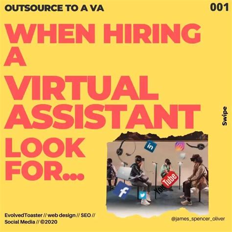 Hiring A Virtual Assistant Look For Video Virtual Assistant Business Motivation Marketing Plan