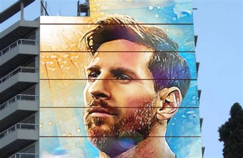 Inauguran Un Impactante Mural De Messi En Rosario Mide 69 Metros Y