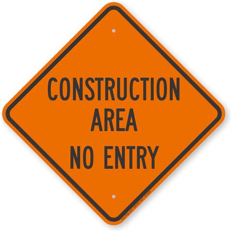 Construction Entrance Signs | Construction Site Entrance Signs