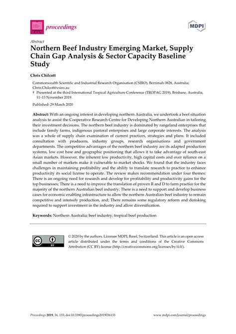 PDF Northern Beef Industry Emerging Market Supply Chain Gap Analysis