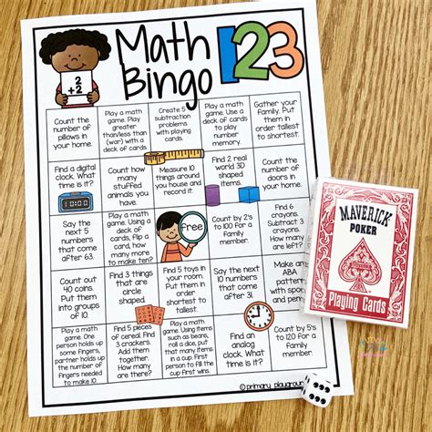 Free Printable Math Bingo - Primary Playground