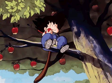 Dbz Goku Eating Gif Goku does normally stop eating after he s eaten ...